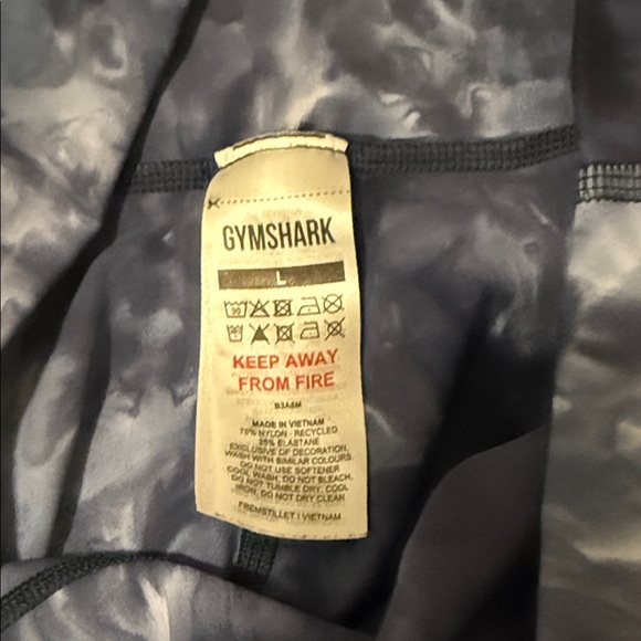 Gymshark Elevate Blue Tie-Dye Leggings - Picture 3 of 6